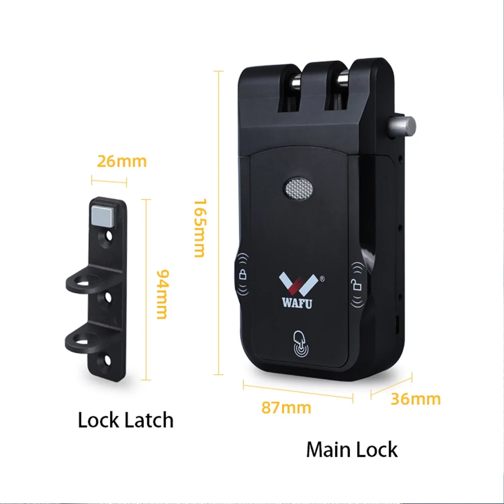 Door Smart with Wireless Lock Remote Pinnaco Keyless Control Lock WAFU