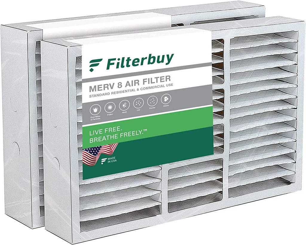 Filterbuy Furnace Air HVAC Filters Pleated Aprilaire (2-Pack) AC Space-Gard MERV for 15.75x27.63x3.50 104/2140 8