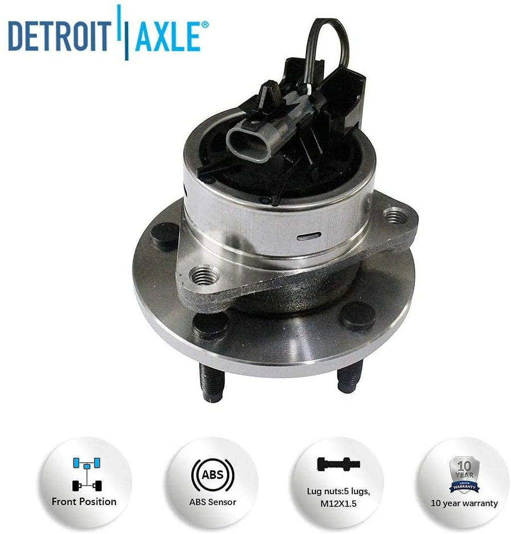 2009 2008 Axle 2010 Detroit Kit Rotors 06-11 Ceramic Bearing Disc 2006 Replacement 2007 - Brake Brakes Chevrolet HHR Brake Hubs Front 2011 Wheel Pads for