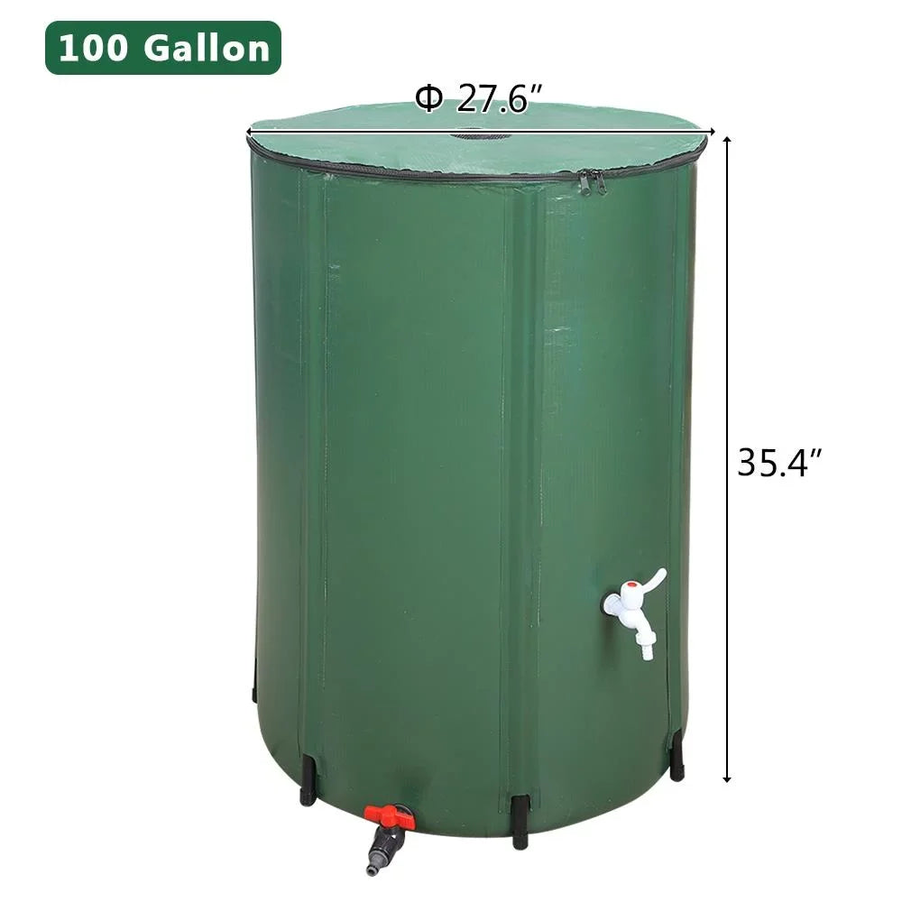 Barrel, Portable liquid Storage Rain 100 Collapsible Tank Ktaxon Gallon