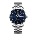 Waterproof Cool Men Fashion Business Stainless Quartz Ultra-Thin Calender New Week Luxury Steel POEDAGAR Watches Wristwatch