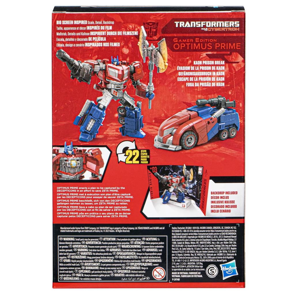 Edition Action Gamer 03 Converting Series Voyager Transformers Prime (6.5”) Studio Optimus Figure