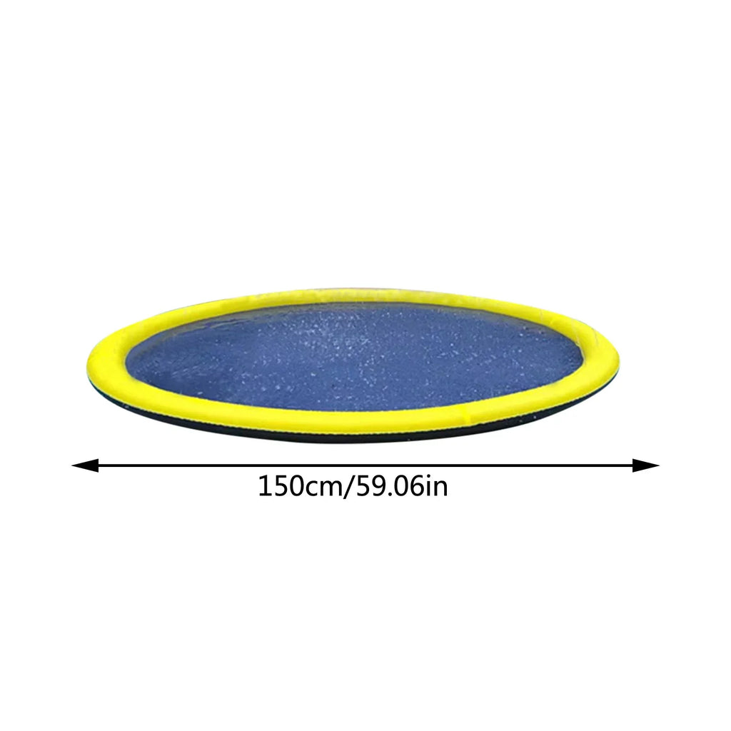 Spray Mat YHAIOGS 150CMPVC Non Mat Splashing Sprinkler Mat exterior Pet Dog Bath Slip Swimming