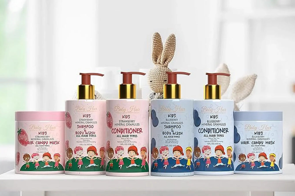 Strawberry Hair - and Set Kids: Tear-Free Kids HAIR Conditioner, for Hair and Vegan, BABY Mask Gentle, Shampoo, Care Sensation