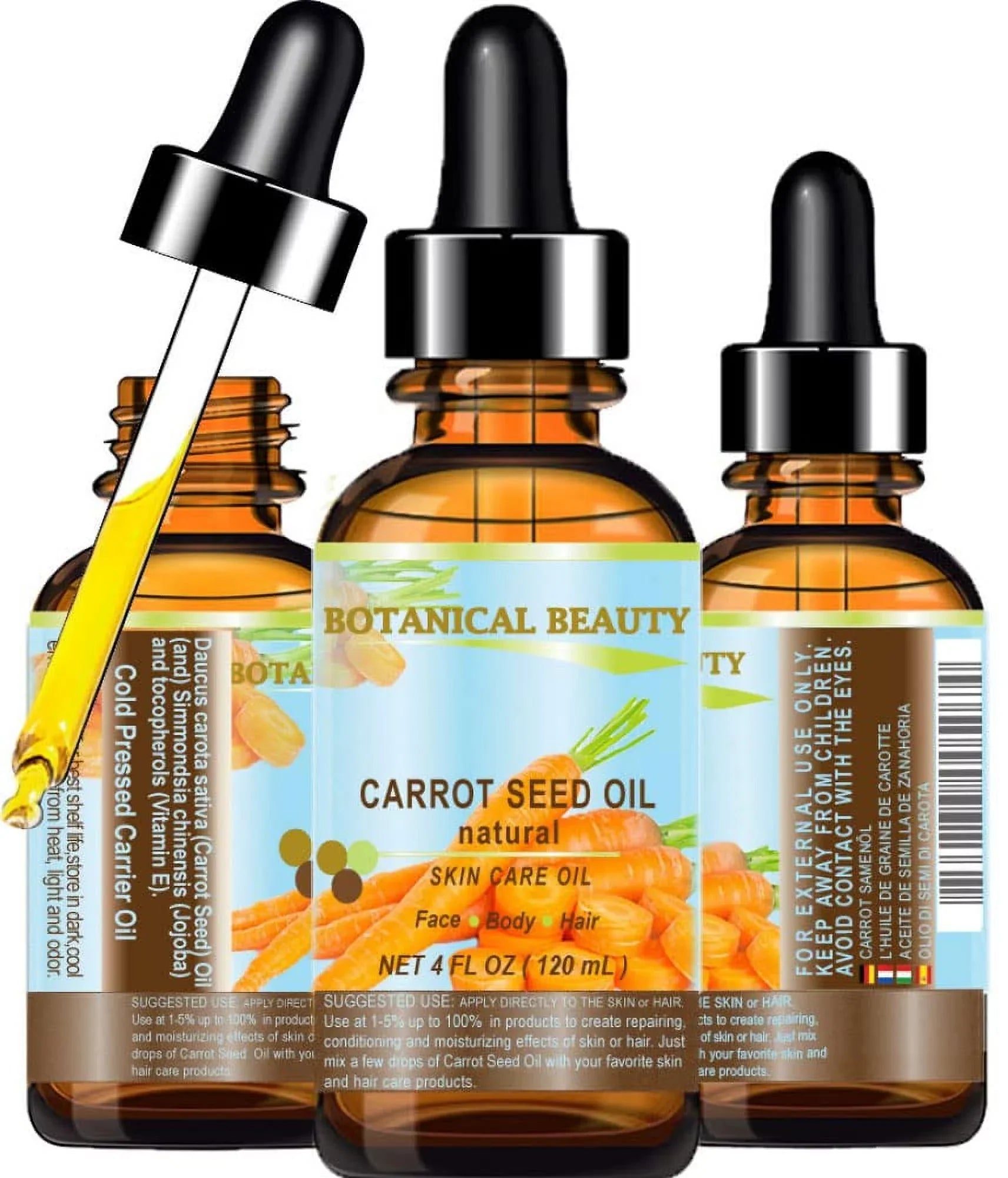 Seed Natural Oils Ml. Regenerate The 120 Hair Beauty By Care. Pressed Rejuvenate Carrier Body, To Oil Fl.Oz.- 100 Skin, "One 4 Of Oil. Skin Tissues.” Best Botanical Lip Carrot % And And Cold