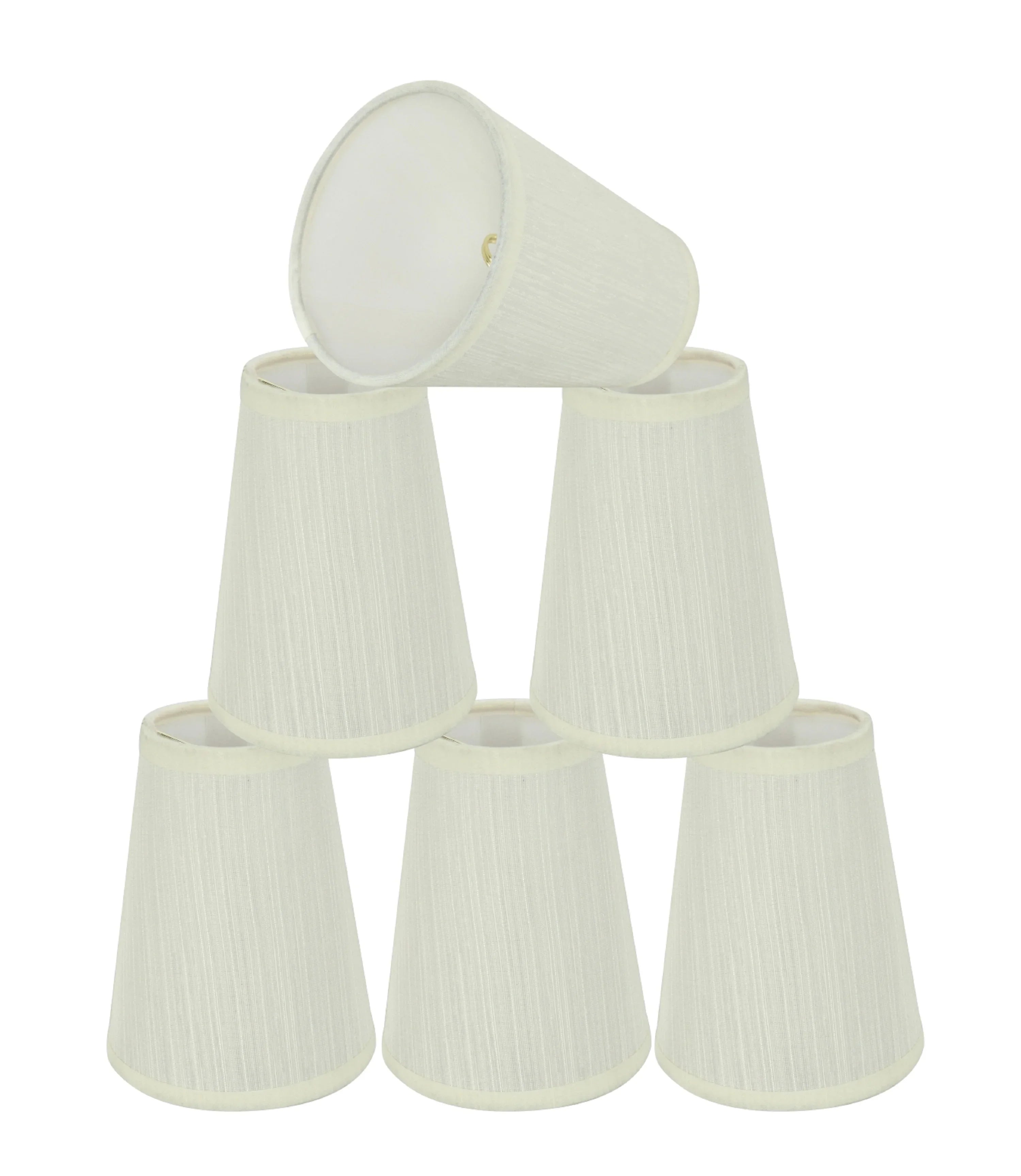 6) Fabric of Candelabra 4'' Corporation Aspen Empire Creative Shade (Set