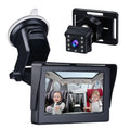 Car Length 1080P Car Safety with Clear Car 5M Angle Inch Cameras Cable Mirror Wide Long 4.3 Mirror Adjustable Seat View Crystal Mirrors Monitored