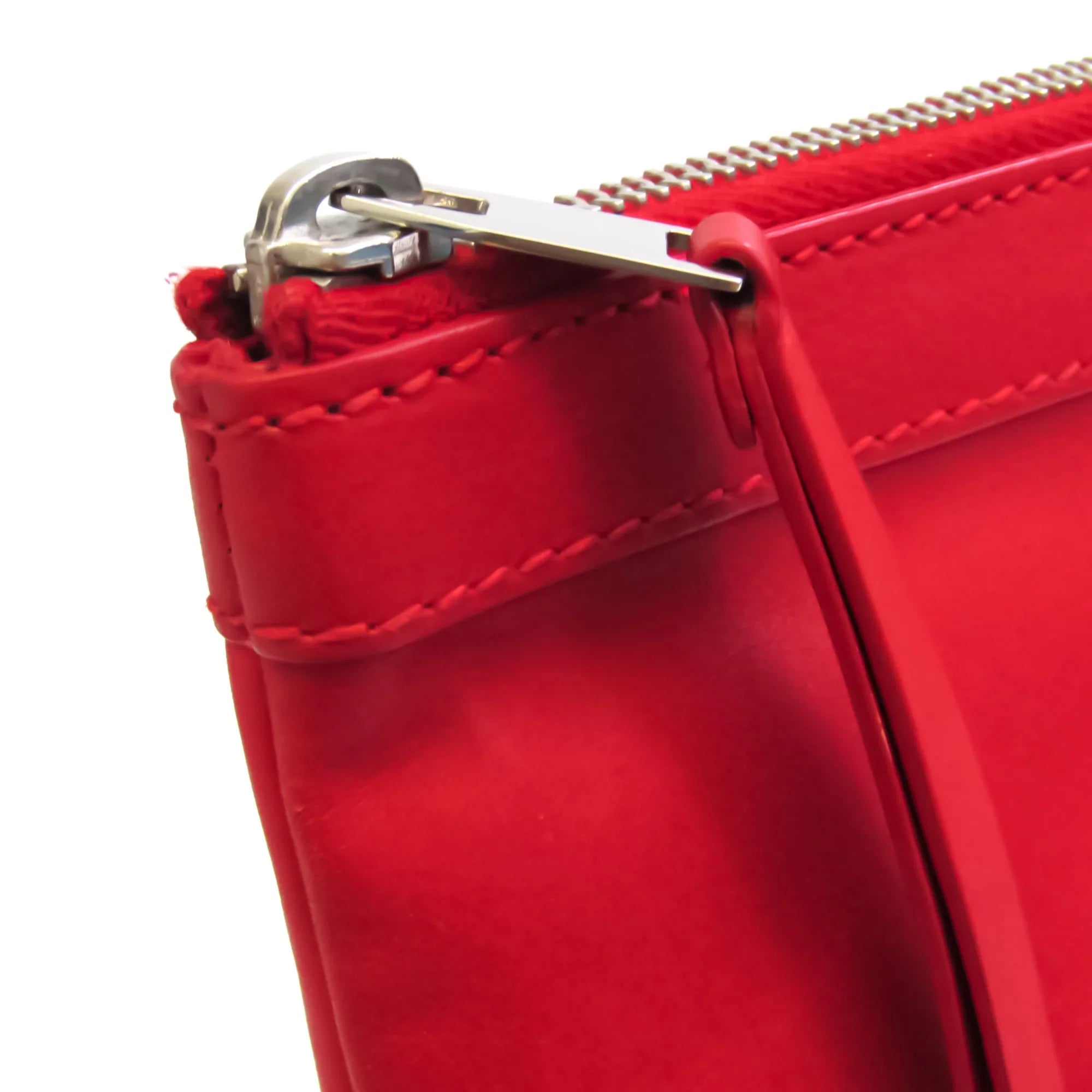 (Good) Women's Red Clutch Pre-Owned Bag Color Balenciaga 273022 Leather