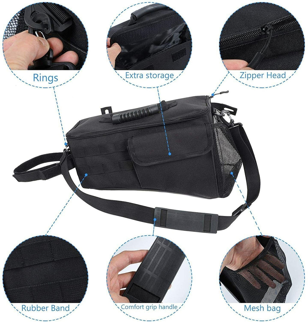 Organizer Teledu Pockets Rear Storage Bag Side Black Trunk