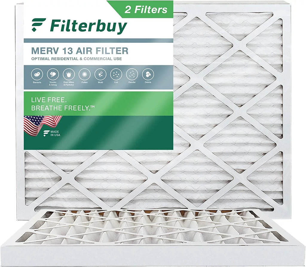 13 Filters Air (2-Pack) MERV Pleated Filterbuy HVAC AC 18x25x2 Furnace