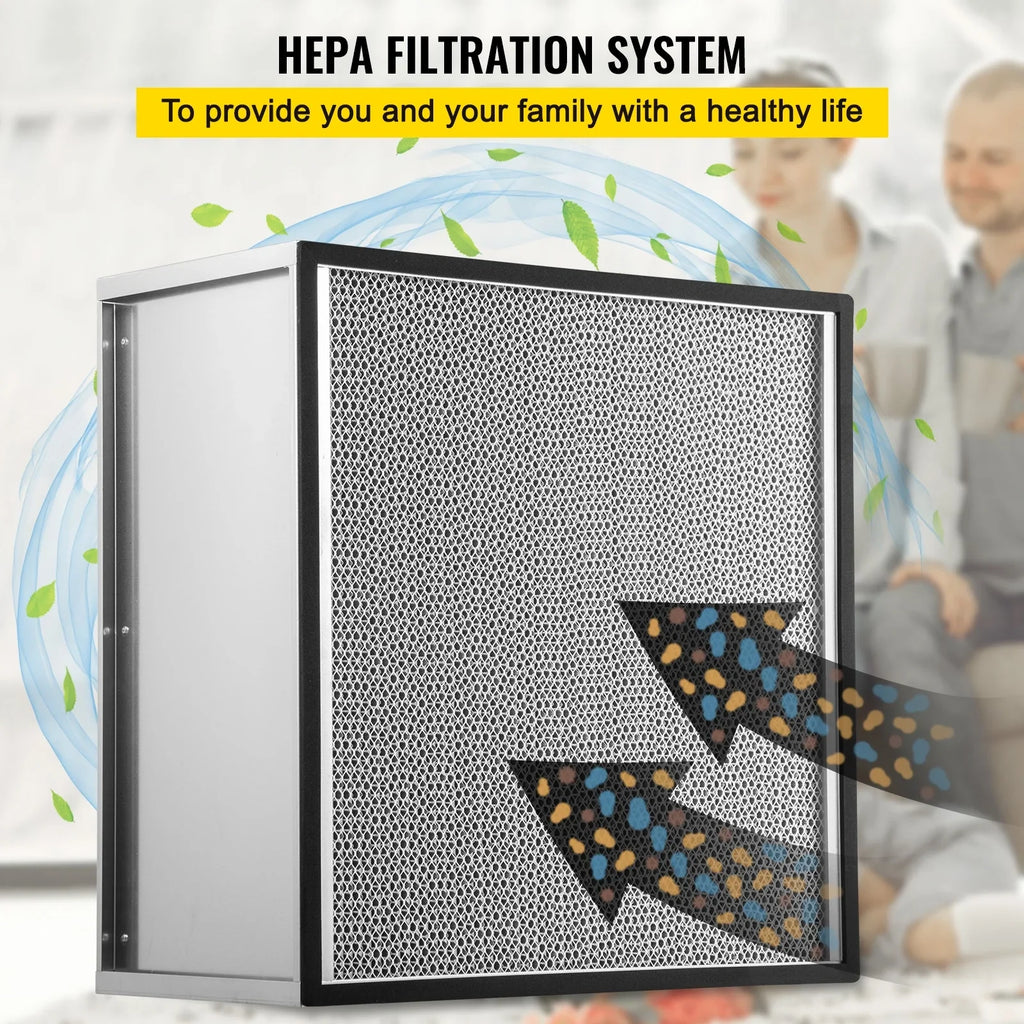 Filter, Standard with Air Filter Compatible Replacement Frame, Pleated Filter 99.97% Bentism Durable AC Replacement, HEPA Galvanized True Filter Air 24''x24''x11.5'' Filter,
