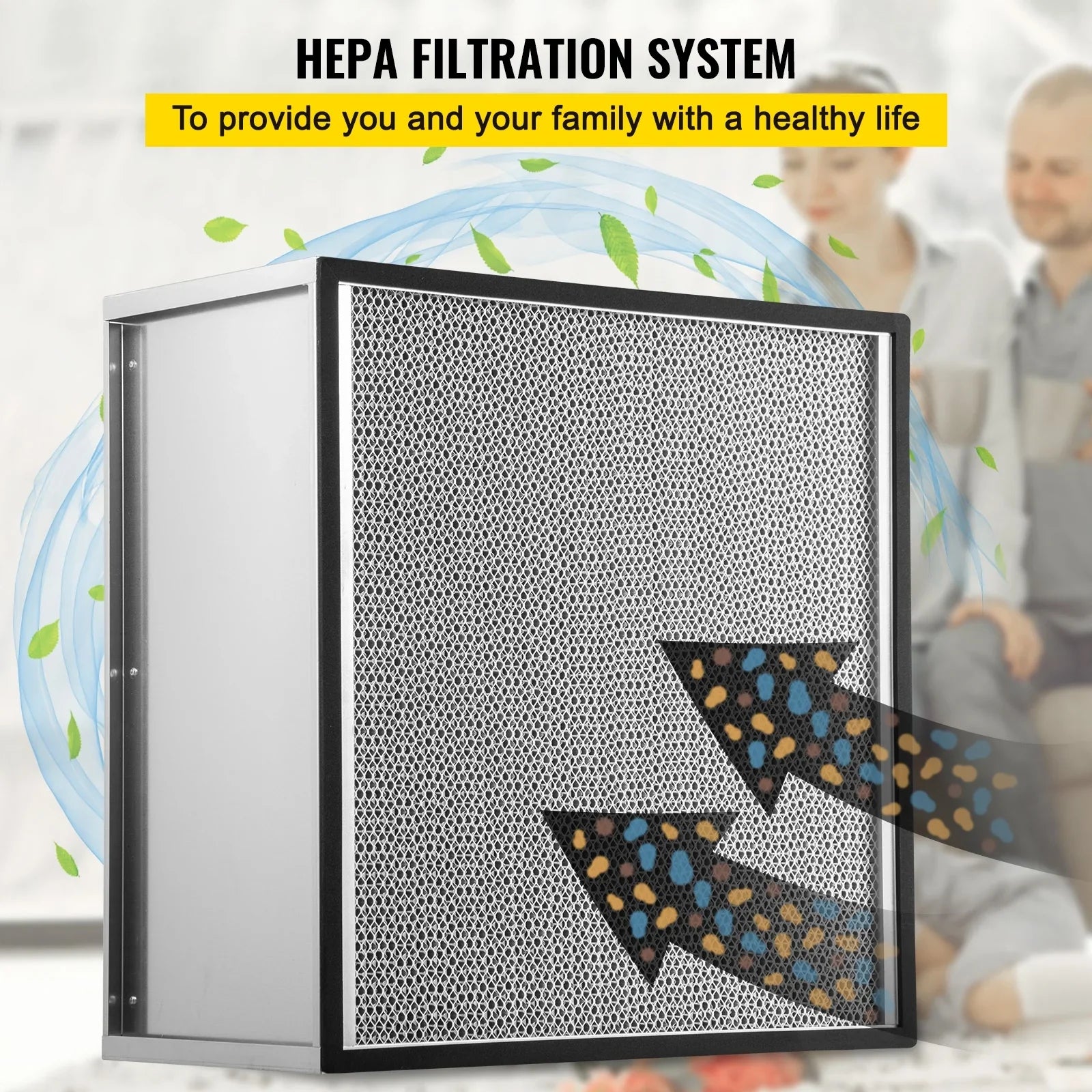 Filter, Standard with Air Filter Compatible Replacement Frame, Pleated Filter 99.97% Bentism Durable AC Replacement, HEPA Galvanized True Filter Air 24''x24''x11.5'' Filter,