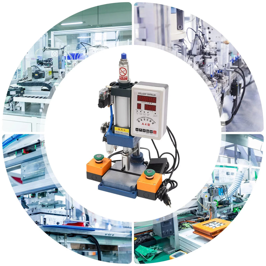 Adjustable with Punch Pneumatic Machine Press Equipment Controller, 440lb Digital New 4V210-8