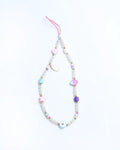 Freshwater in Phone Nazar Il Pearls Strap Me Strawberry Heart and Star con Mare Charms