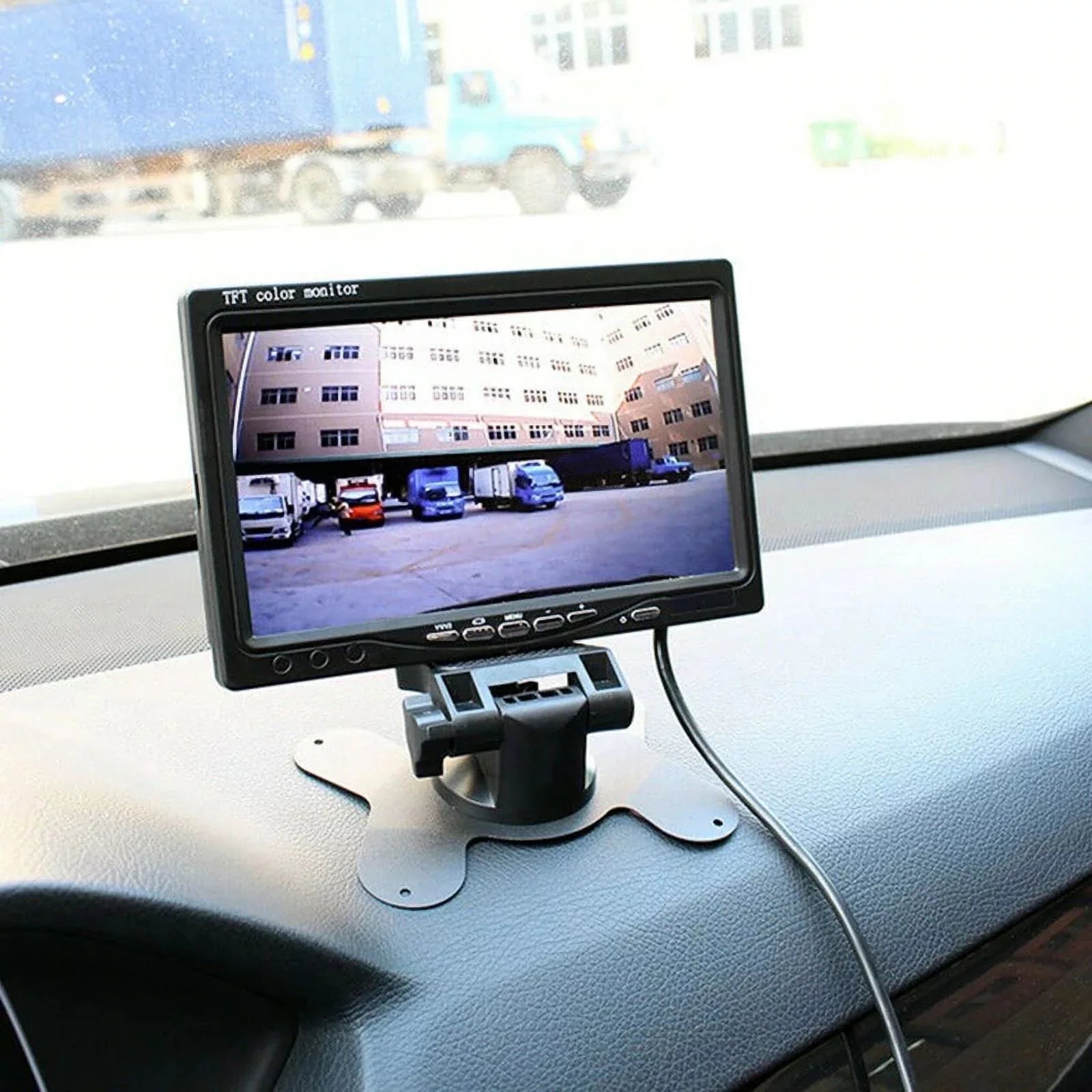 feet with Night RV Vision+32 Van cable IR 12V/24V Bus TFT parking camera Car Car for LCD Truck LED system 18 7inch Monitor reverse