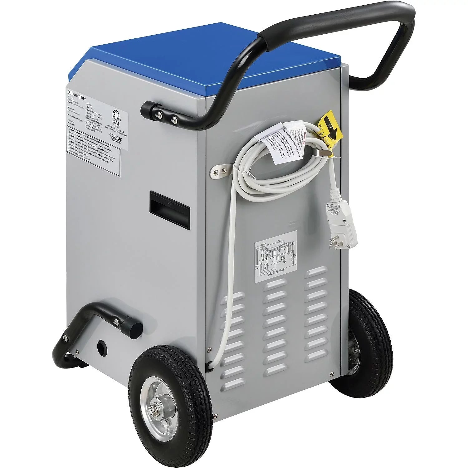 Dehumidifier Blue Industries Grey 246687 Heavy Pints Duty Per Commercial Day, Global 110 &