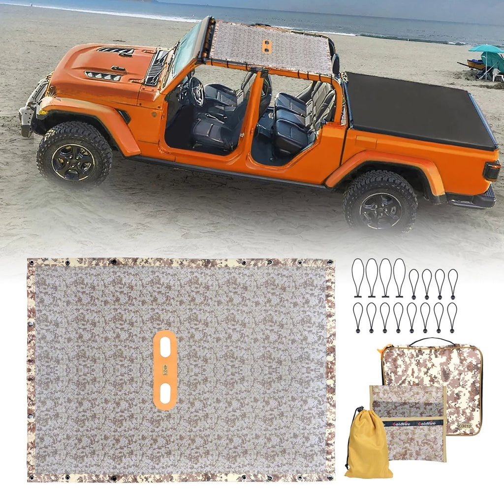 Rear Net Cover Wrangler JK Trunk Bags Storage Pet Barrier Cargo Tool for Seat Backseat Pouch Cargo JL with Soft-Shell Organizers