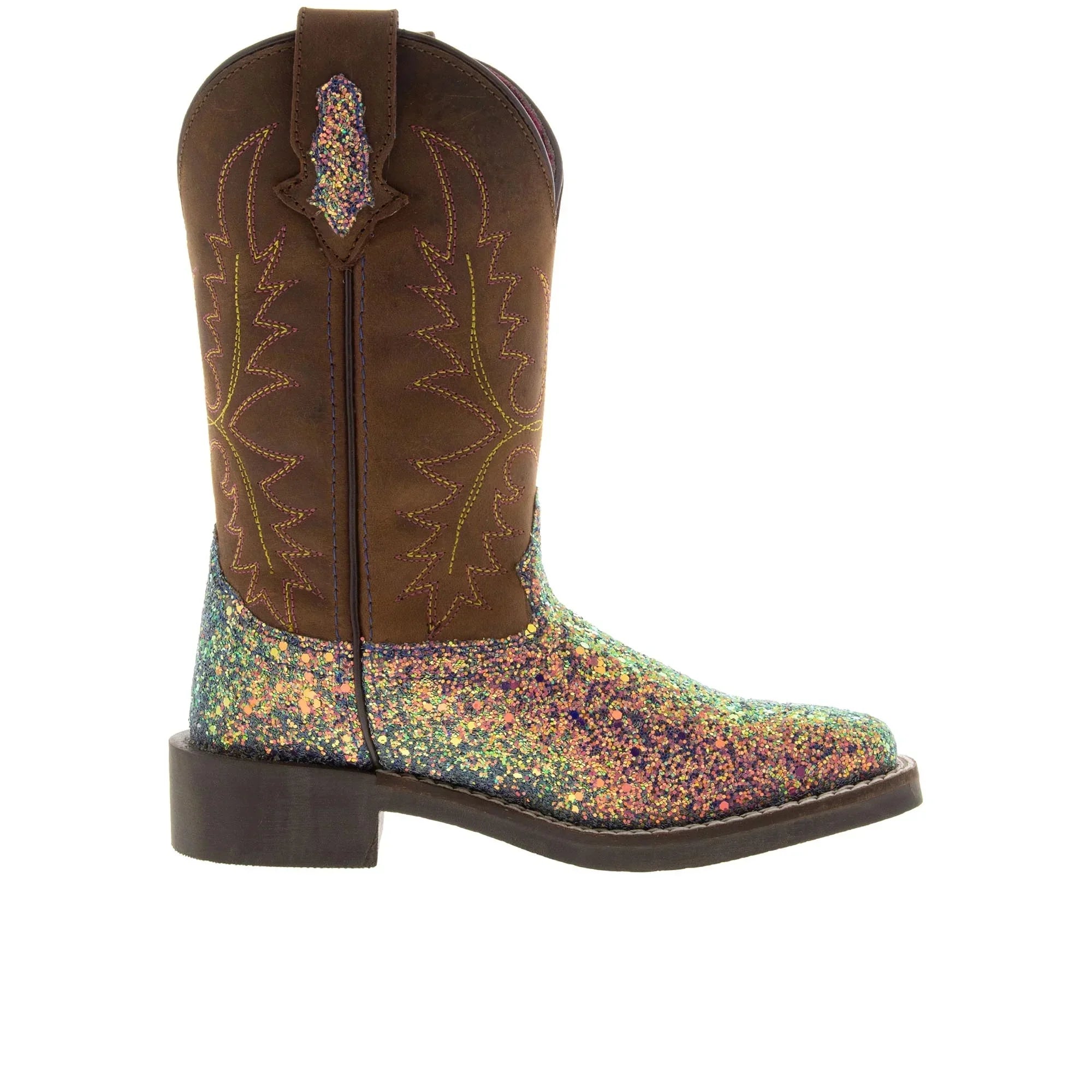 Square Western Broad Boot US Pink Girls' Mountain D(M) Ariel Smoky Toe 2