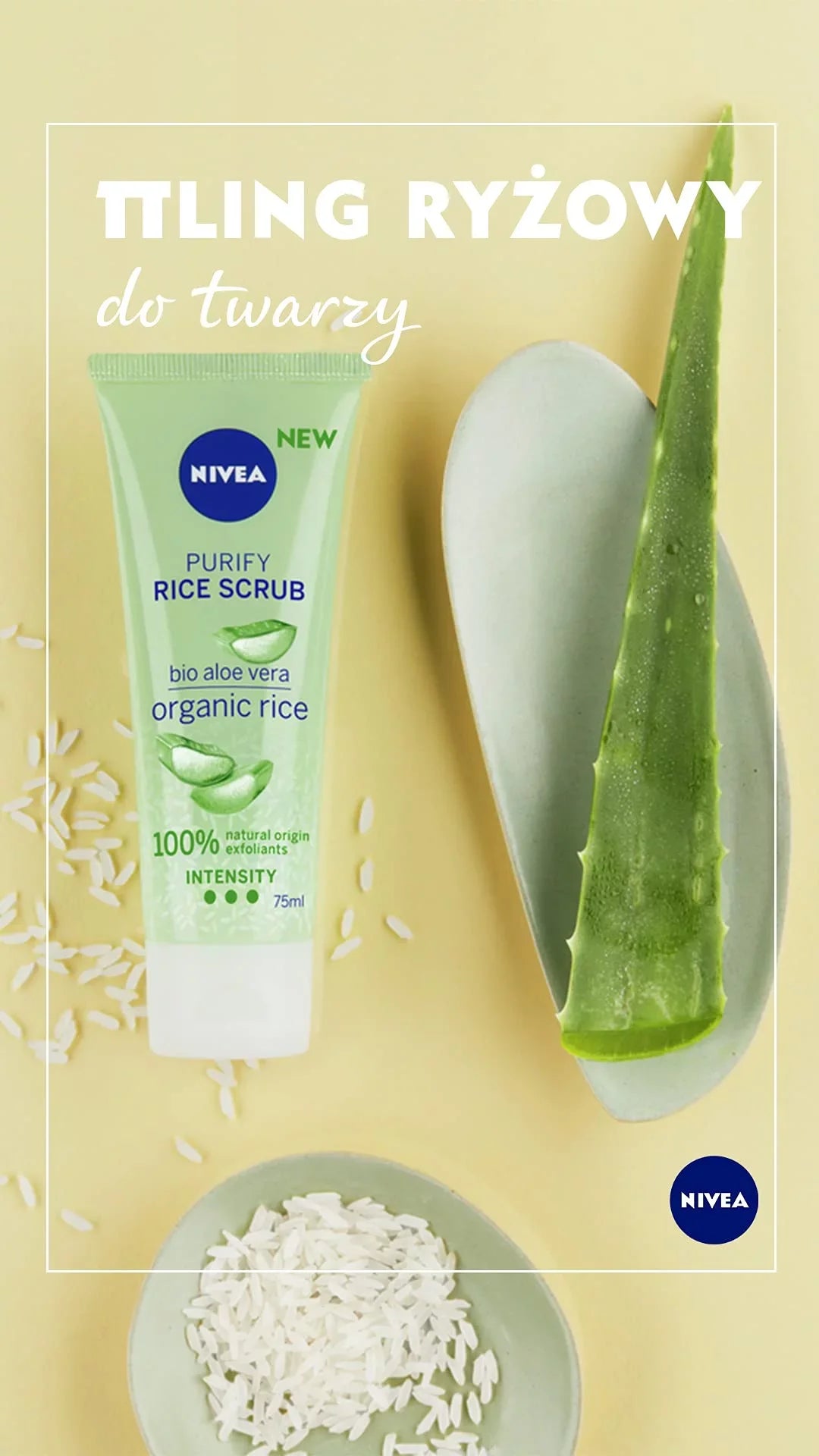 Mixed Skin Aloe Purifying With Peeling 75 For Nivea Scrub Rice Ml