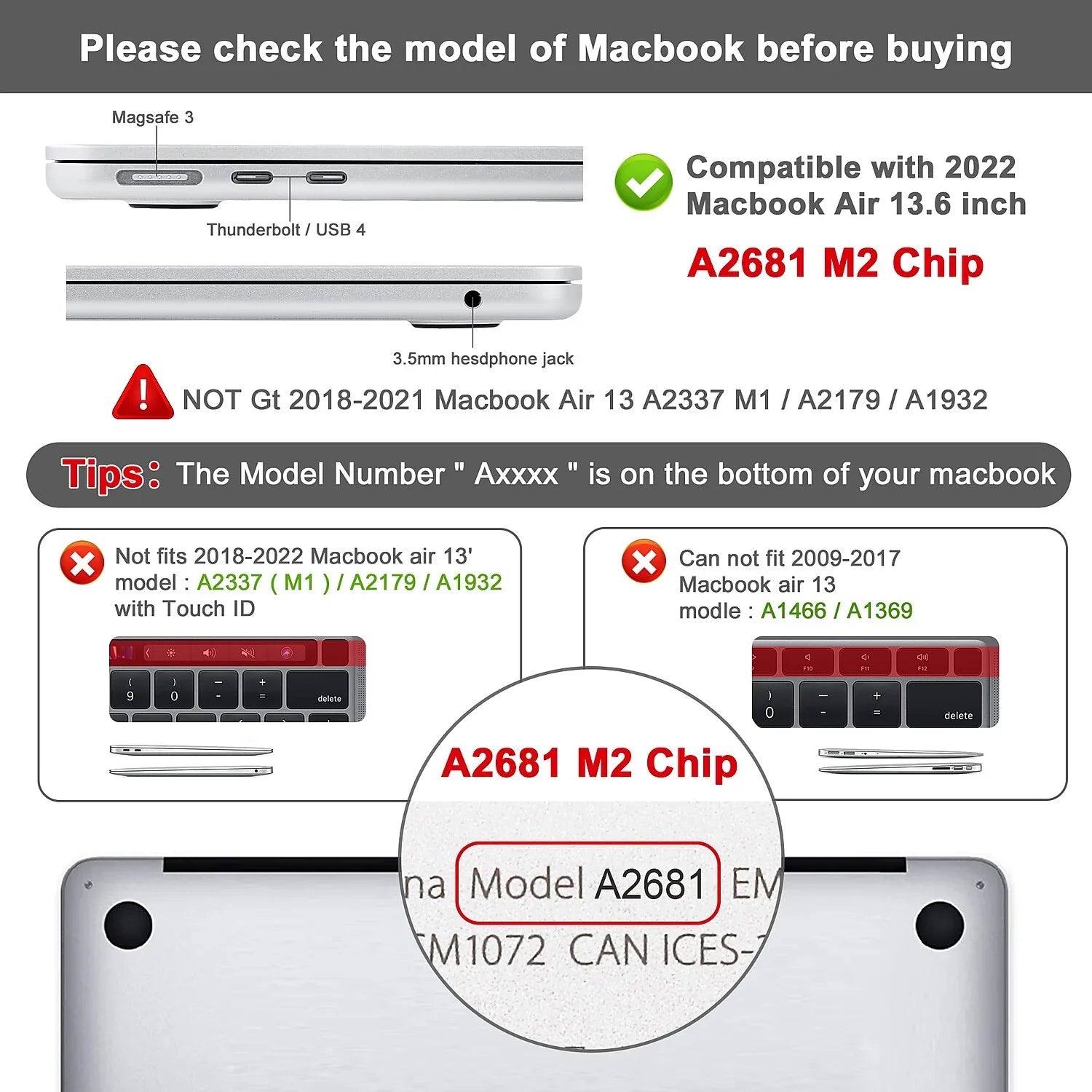 Sleeve Keyboard Crystal with Laptop Cover Hard-Shell Techprotectus Clear (TP-CYC-K-MA13M2)