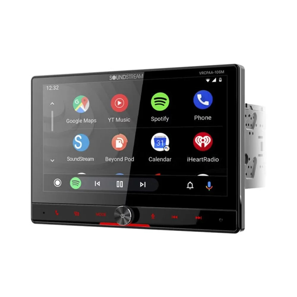Stream Touch Auto 360 Keys in. Mechless & Carplay LCD Sound 10.6 Rotating Up-Down Android 2 Din
