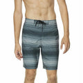 Stripe Dwr Shorts Black-Large Bondi Stretch Purview 2-Way Speedo Men's 20" Board