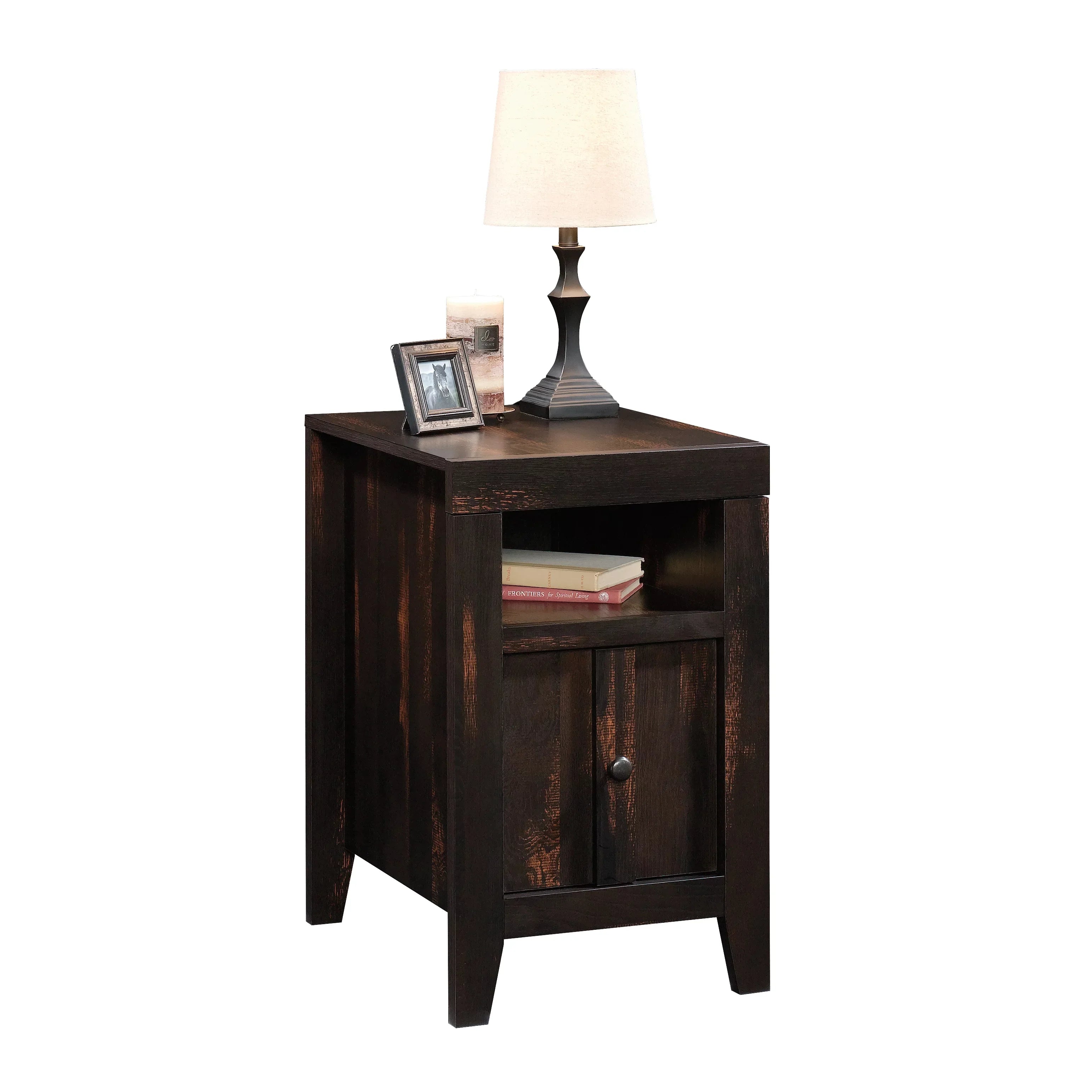 End Char Sauder Dakota Finish Table, Pass Pine