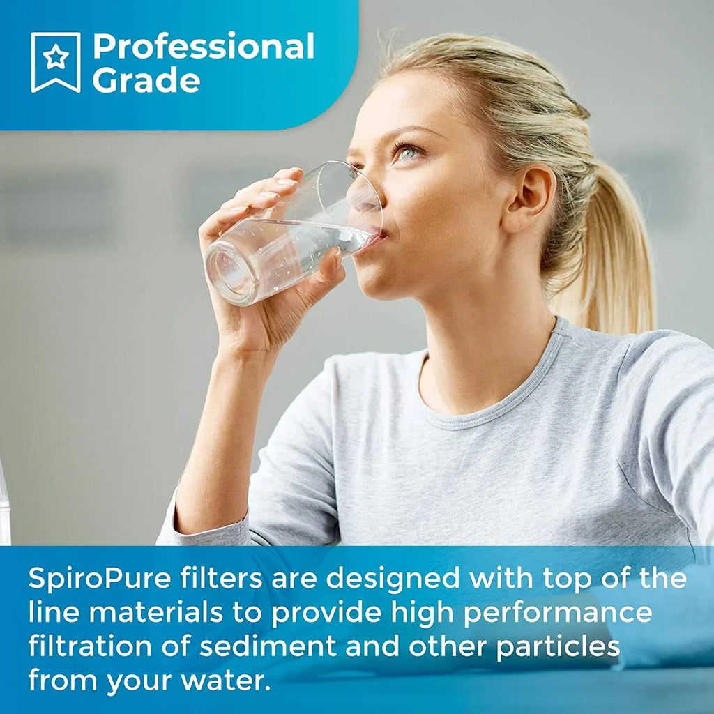 Filter 8) Polypropylene SP-WP25-BB WP25BB97P 355216-43 CW25-BBS 10x4.5 liquid Micron Cartridge (Case SpiroPure 25 String-Wound of