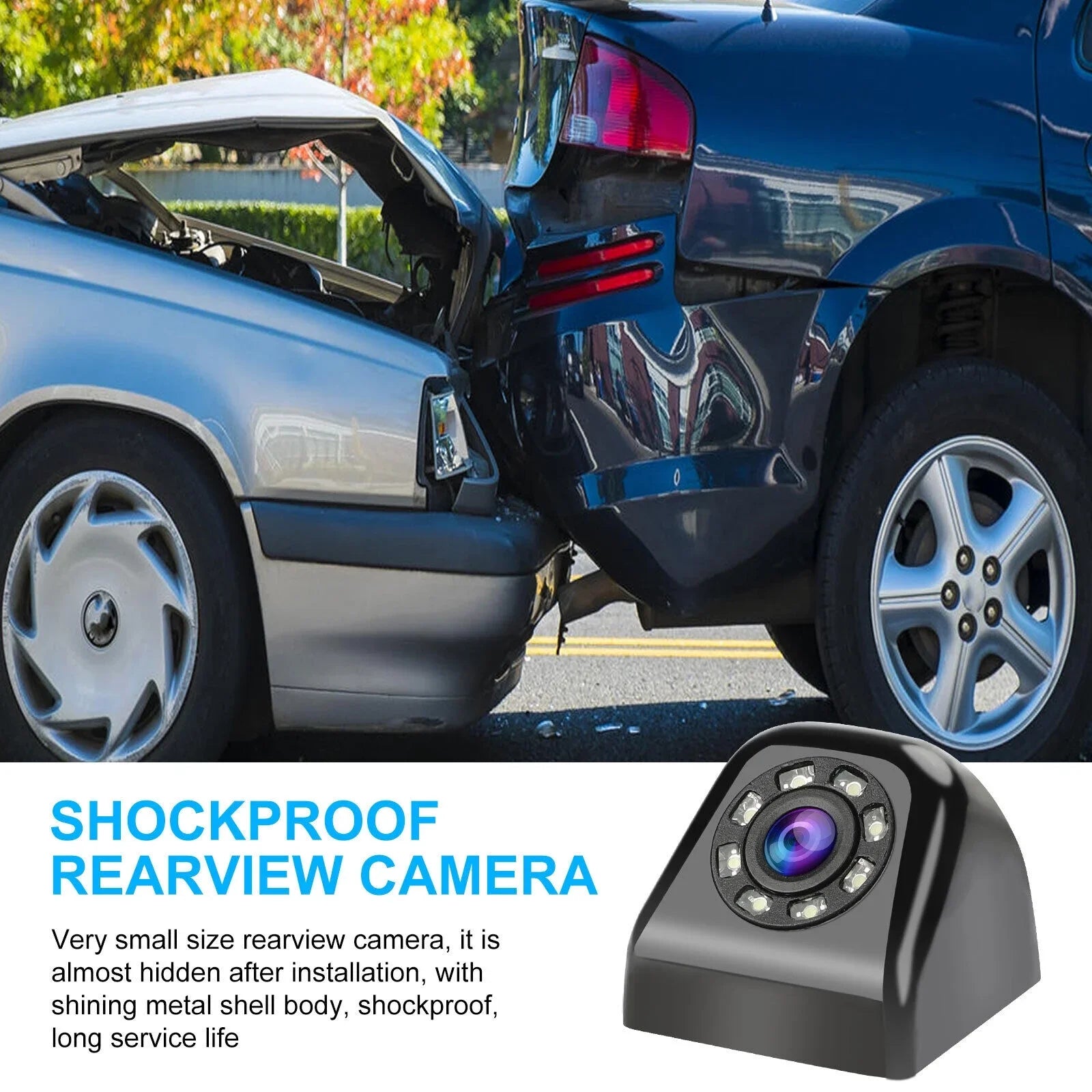 Parking Reverse Backup Rear Camera HD 170° View Vision 8LED Night Waterproof Car