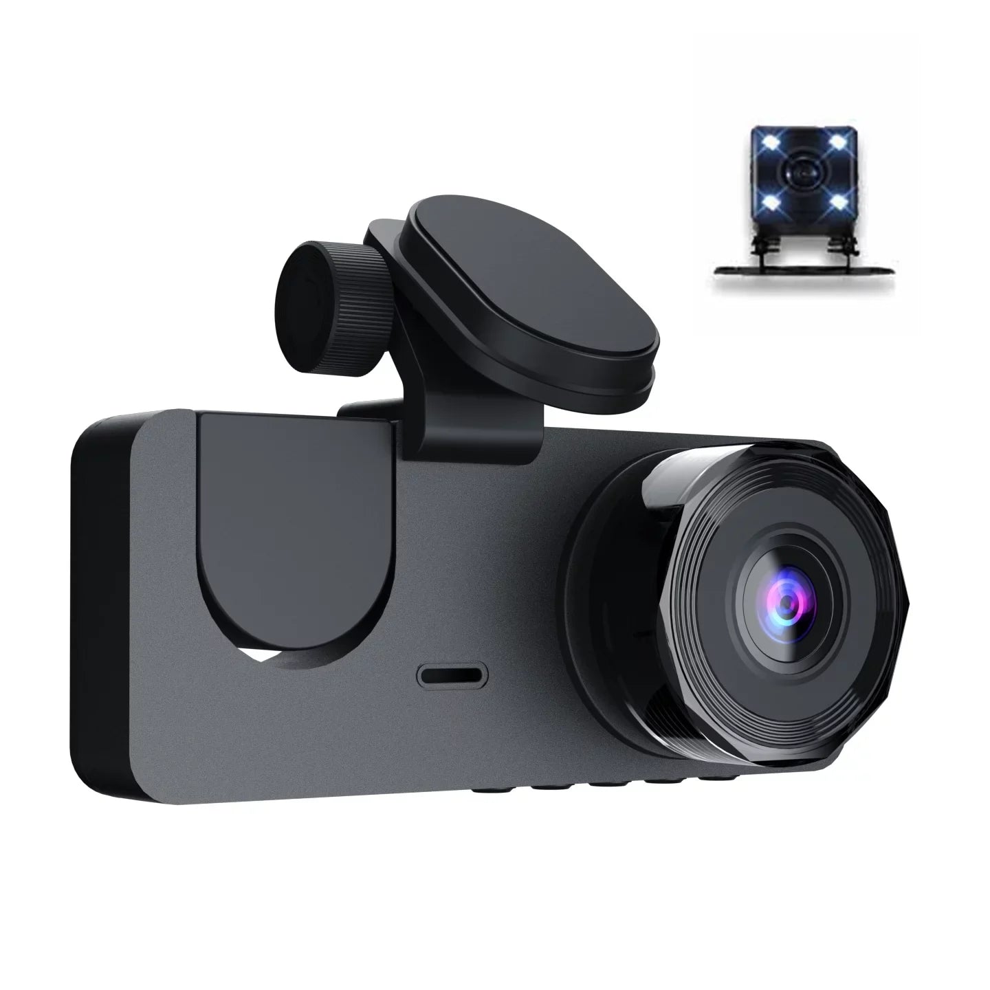 Shinysix DVR Rear Driving & Night-Vision Inside Camera Dashcam Detection Recorder Lock Motion Loop Inch 1080P 2 Recording Screen Camera Front Dash Support One-Key &