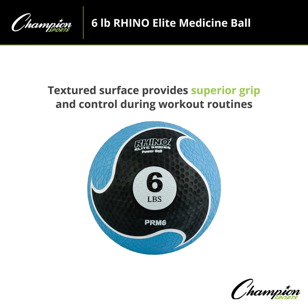6lb Champion Elite Sports Medicine Rhino® Ball