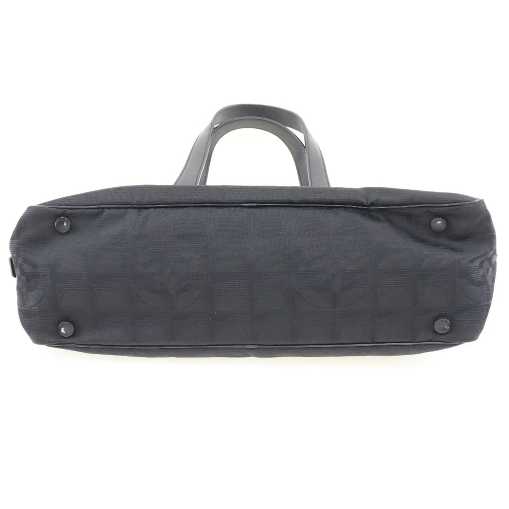 Boston Black Used Handbag Nylon A15828 Canvas Travel New Ladies Authenticated Line Mini