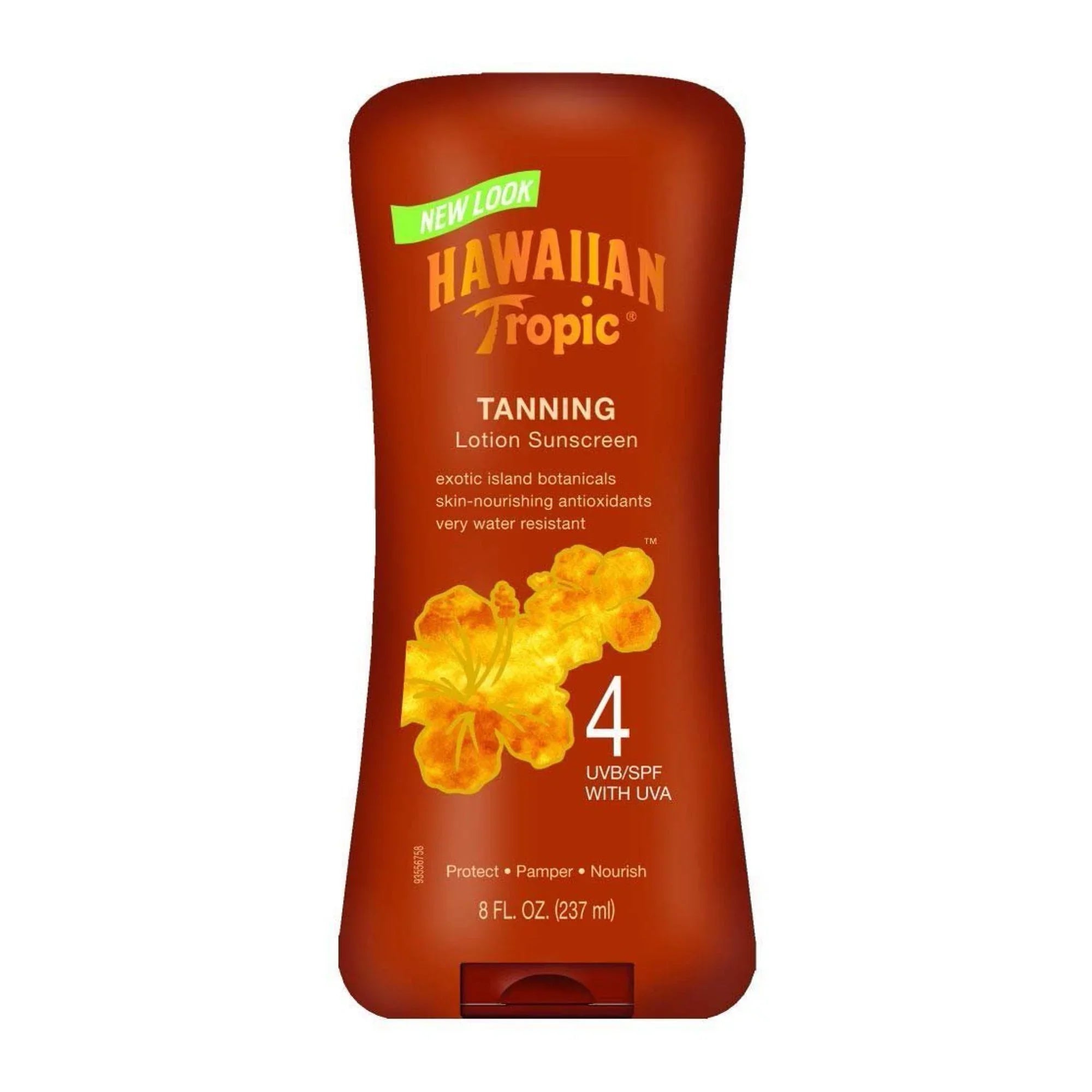 4, oz Hawaiian Lotion 8 Spf Skin Tanning Protects Nourishing Pamper Tropic