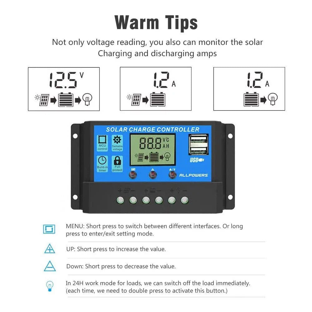 kit with solar light emergency solar exterior MDHAND car 200W charger controller source home camping charge panel