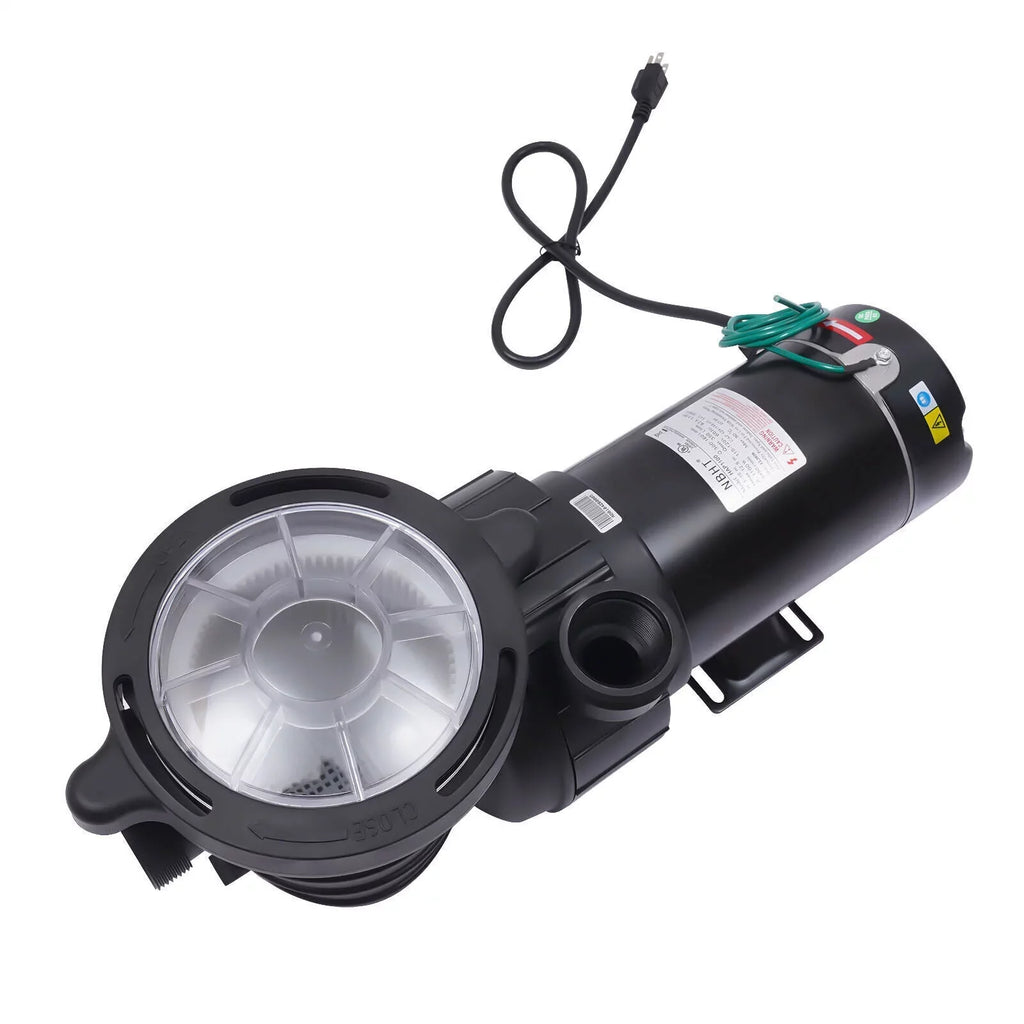 W 1.5HP Pump Ground 1100 92GPM Above Swimming 3450rpm SPA Pool Filter w/Strainer