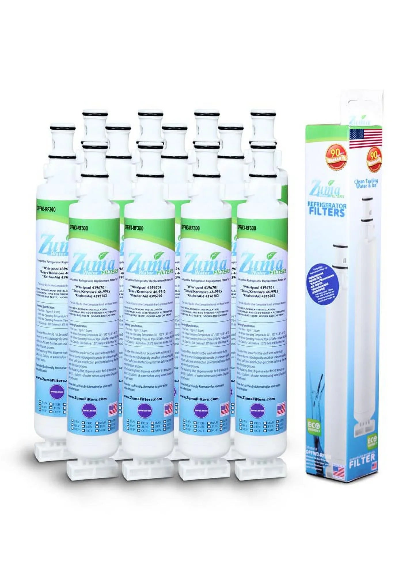, - in Filter ZUMA Pack and Ice Model OPFW3-RF300 liquid Brand Made Whirlpool® , with , 12 - U.S.A. RWF1021 Compatible #
