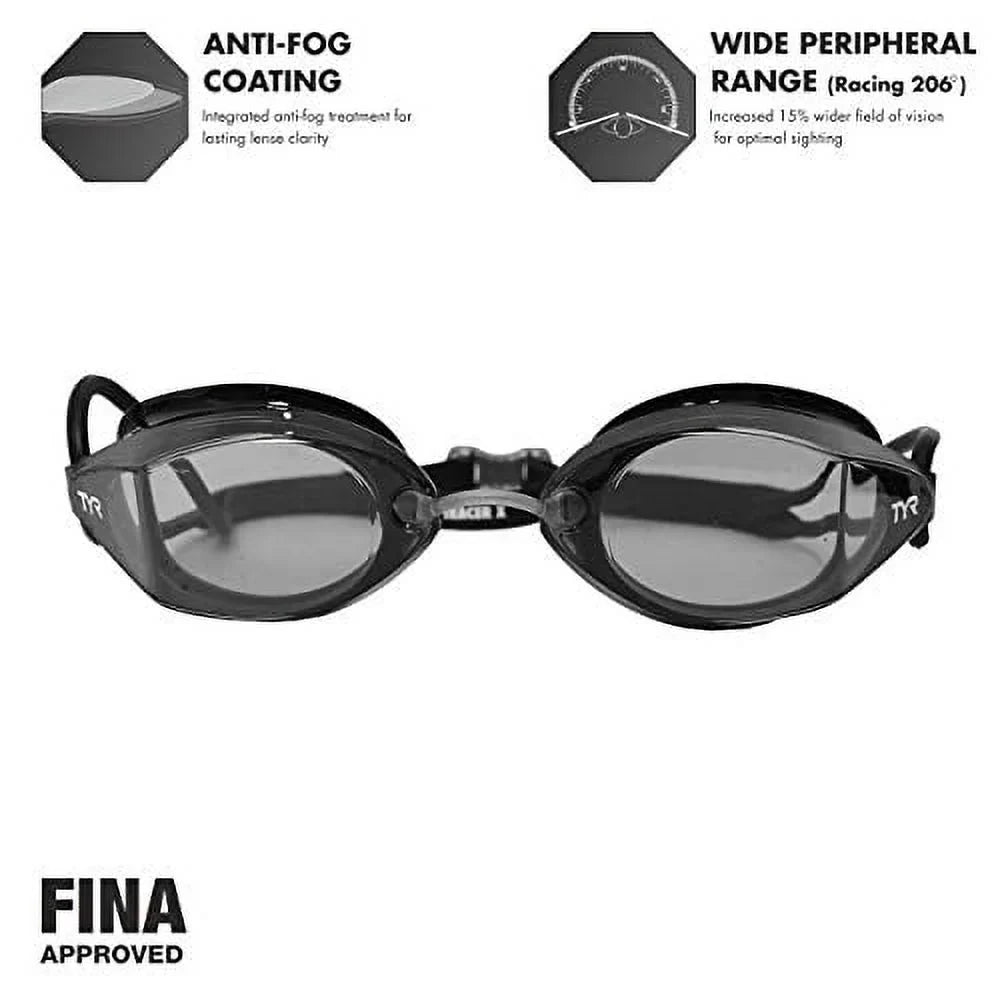 Goggle Goggle Black - Tracer Swim Lens Smoke TYR X Racing