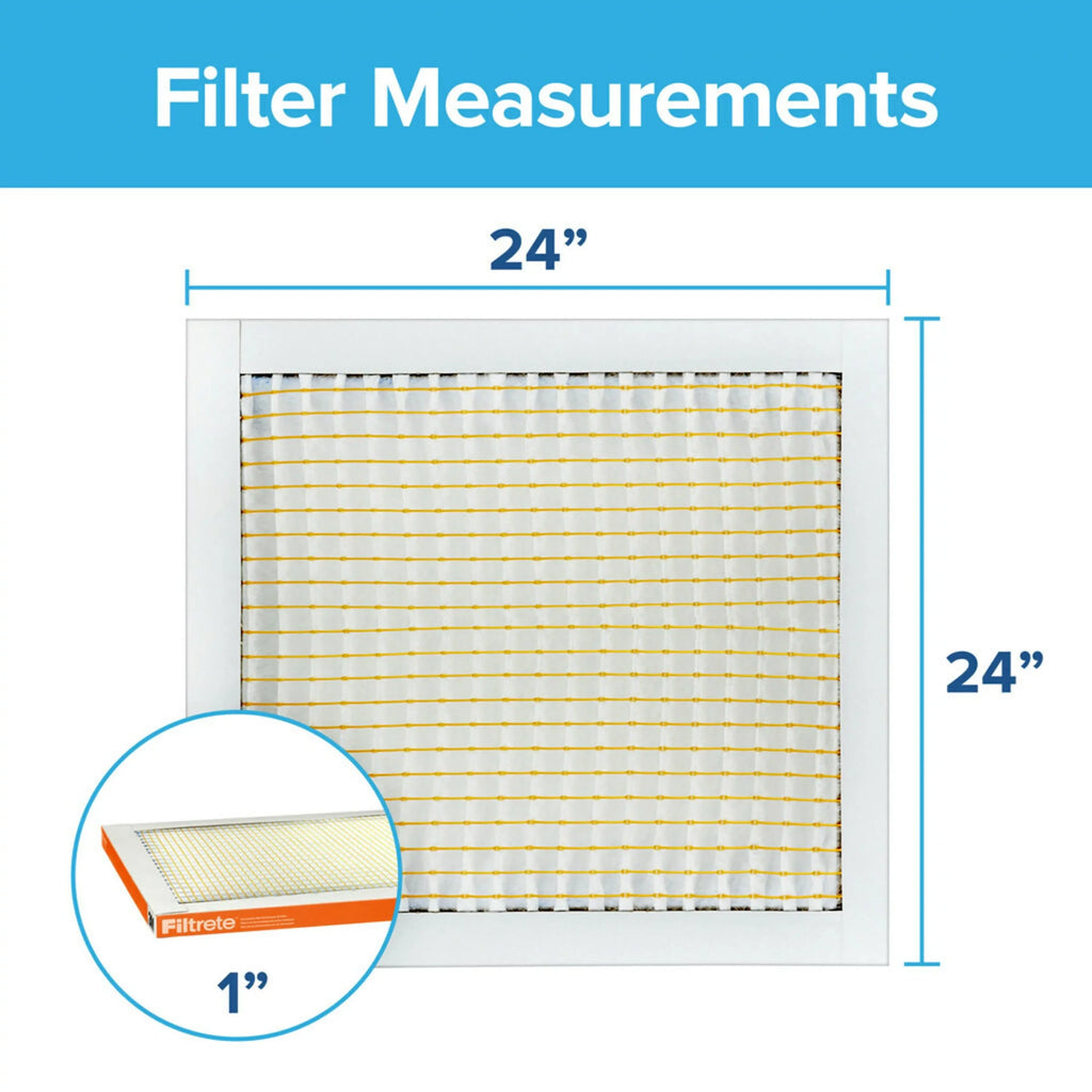Air 10, Reduction, MPR Particle 24x24x1 Micro Filtrete 800 Filters 4 MERV Filter,