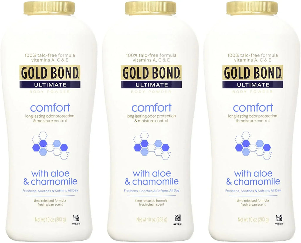 3 Bond Ultimate Aloe 10 Pack Talc-Free Body Powder Gold oz Comfort