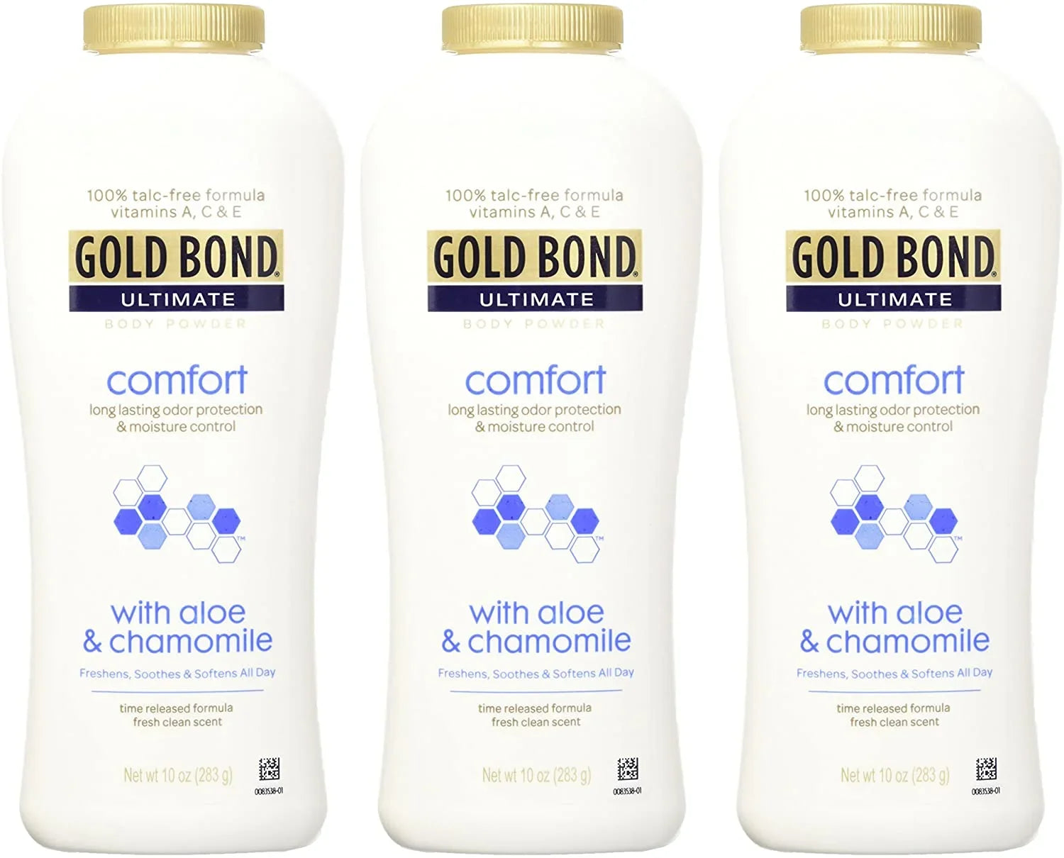 3 Bond Ultimate Aloe 10 Pack Talc-Free Body Powder Gold oz Comfort