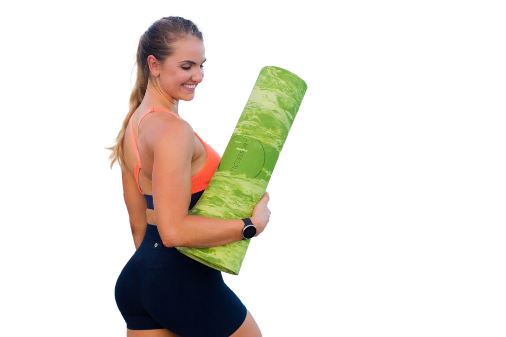 Marble Stretching, Fitness Fitccessory - & for Large Thick Proof Yoga, Mat Home Workouts Sweat Yoga 3mm Pilates, Floor