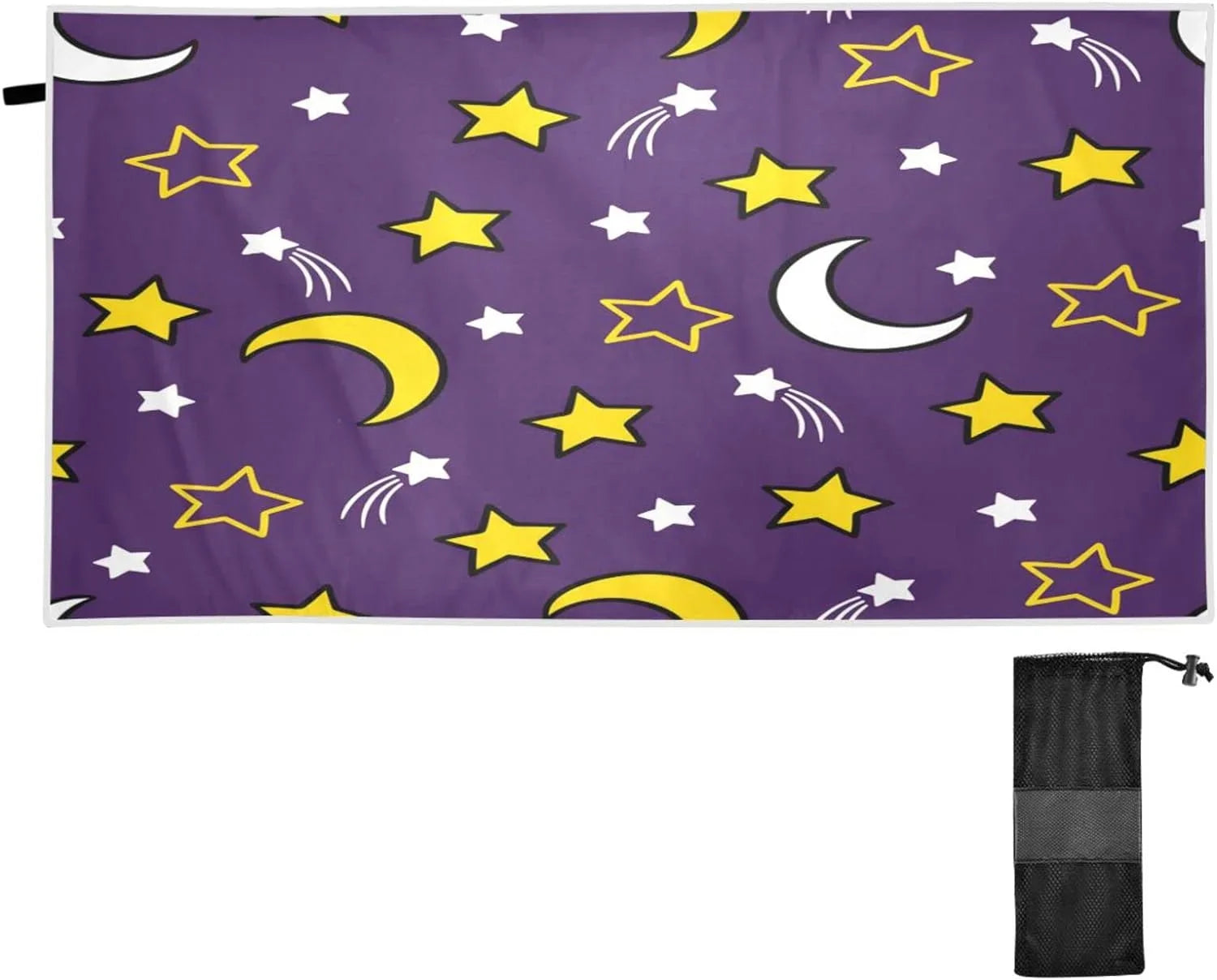 Travel Swimming for Beach Stars Towel Camping Holiday（419） Towels Dry - Super Absorbent - Oversized Moon Bestwell Towel Lightweight Quick and Compact