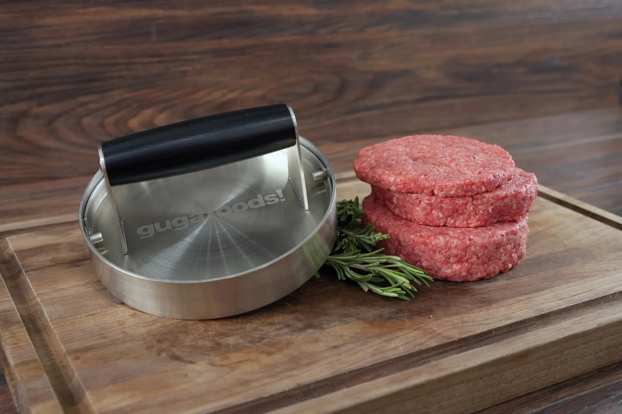 Stainless Smashed Patty Foods Adjustable Hamburger Kit, Press Maker, Burger Steel Guga