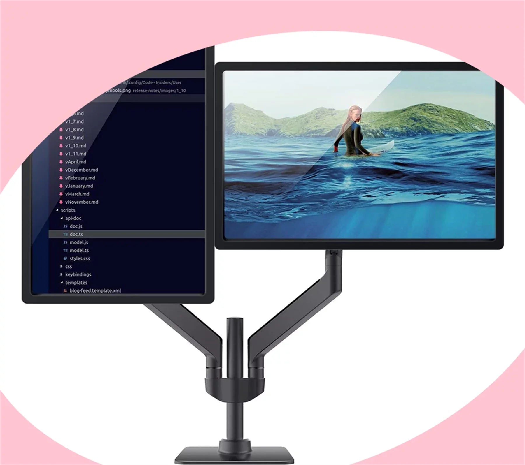 Premium Stand Dual Monitor