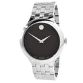 Watch Silver Veturi Dial Unisex Case 0607415 Movado Black Tone