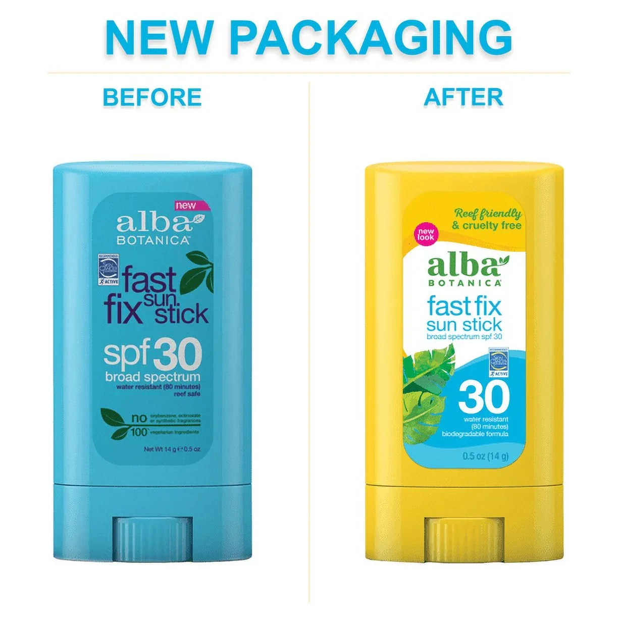 0.5 SPF30 Alba 2 Fast of Fix Pack Stick Sun Botanica oz