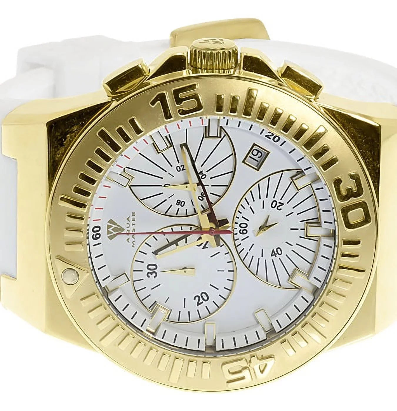 Chronograph Jojo Band 49mm Gold Mens Rodeo Joe Tone Silicone White Watch