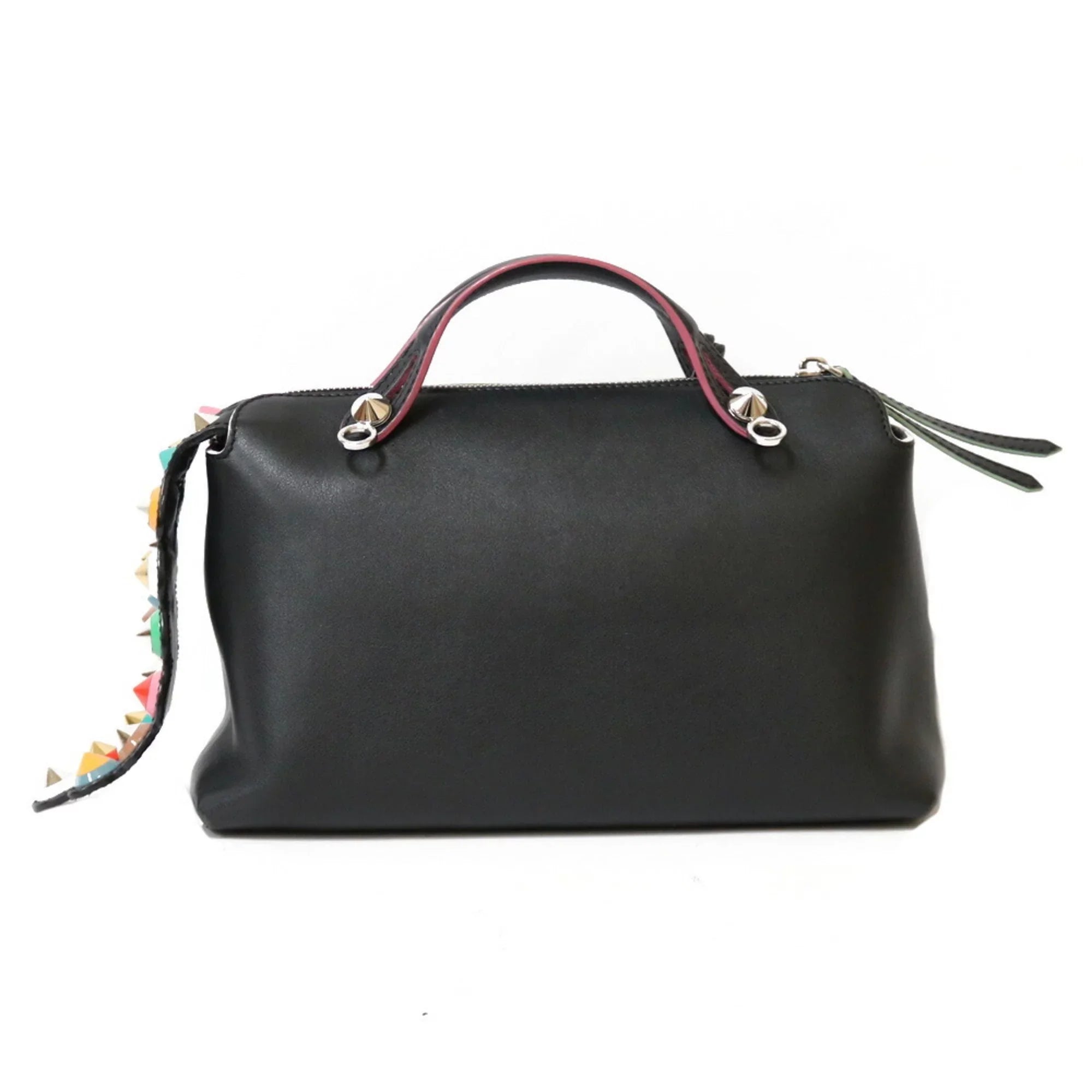 Black (Fair) Leather Bag FENDI Women's Pre-Owned Shoulder By Way The