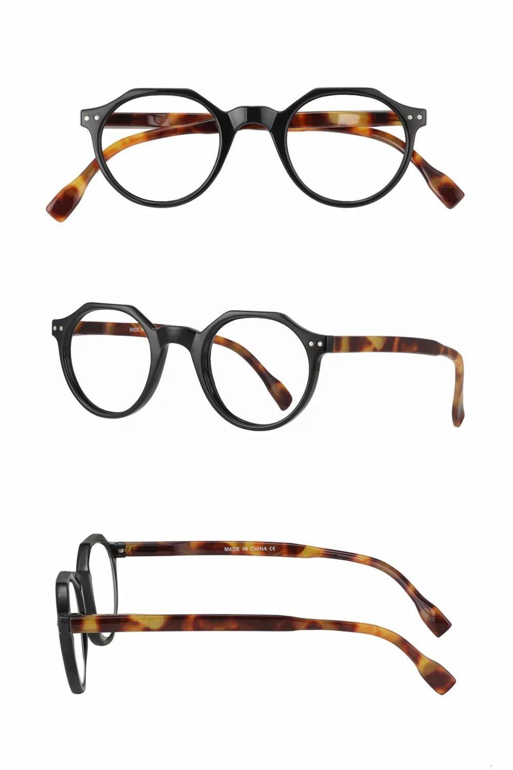 Reading Mens Vintage Light Blue Pairs Blocking 3 Glasses Womens Round Readers
