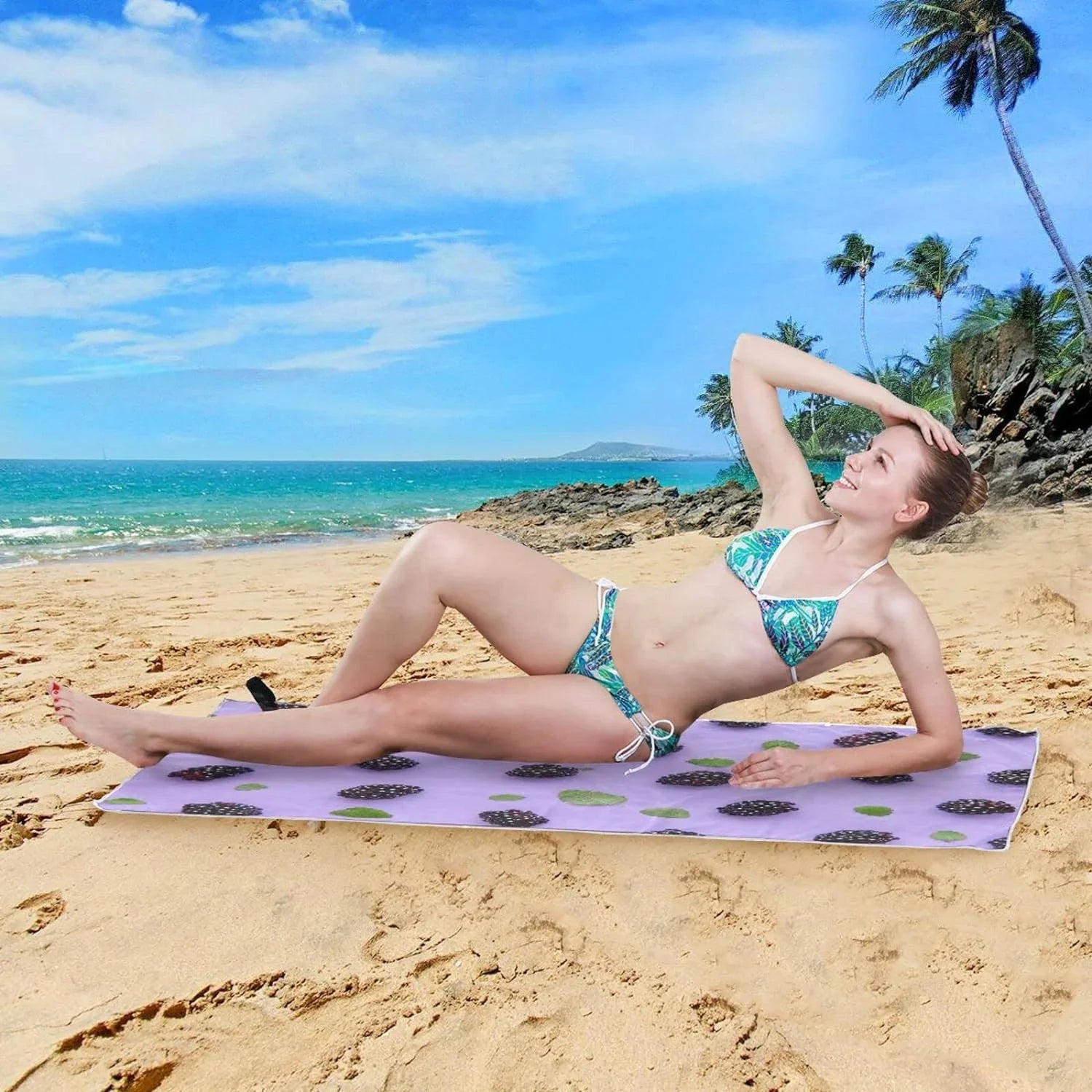 Compact - Camping for Beach Bestwell BlackBerry Dry - Towel Towel Lightweight Travel Absorbent Oversized Swimming Holiday（416） Quick Super Towels